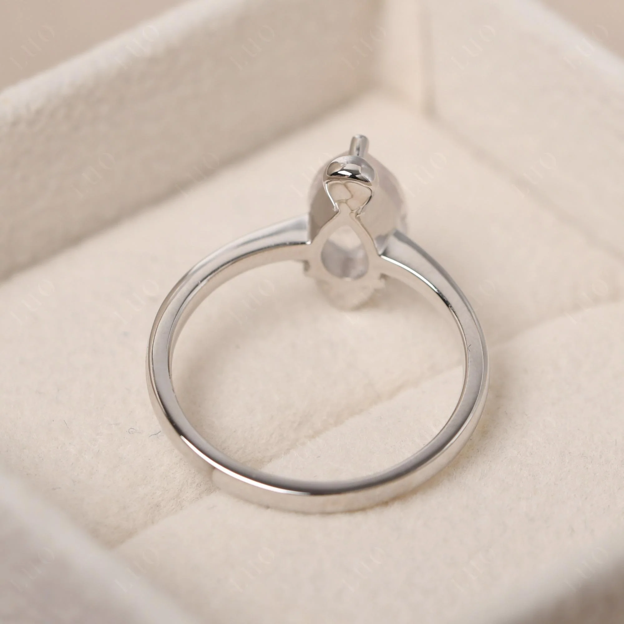 Pear Shaped Rose Quartz Sea Lion Ring - Image 12