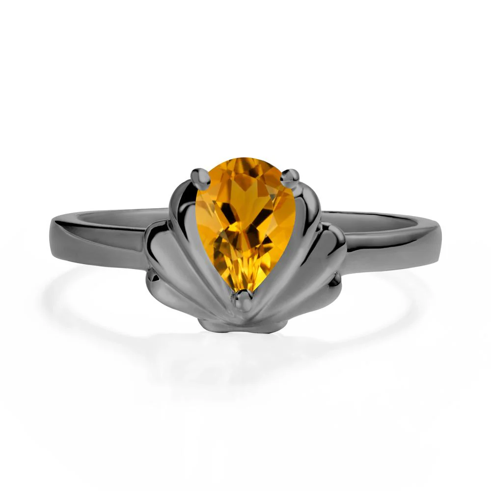 Shell Citrine Promise Ring - Image 8