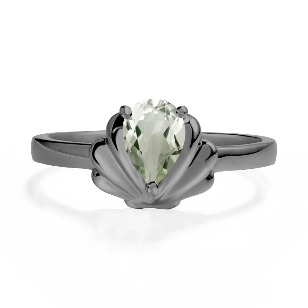 Shell Green Amethyst Promise Ring - Image 8
