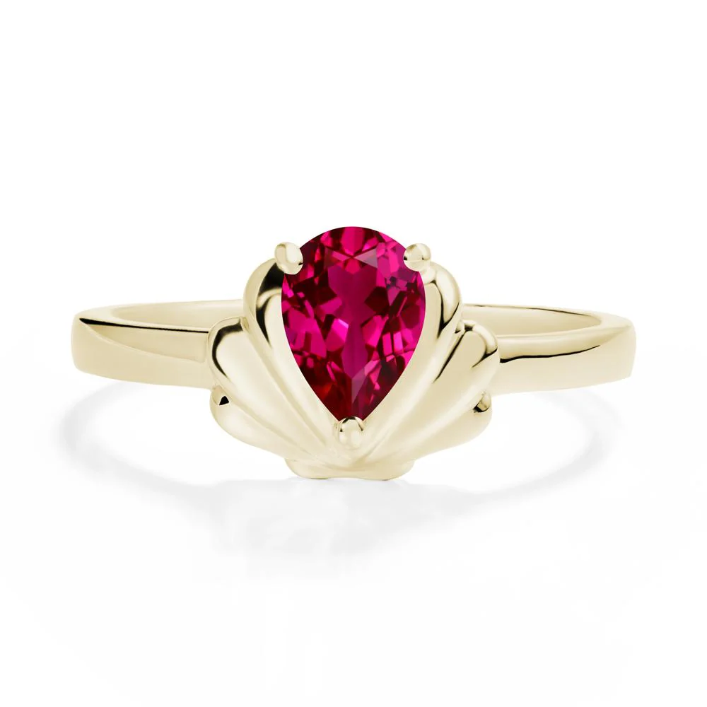 Shell Ruby Promise Ring - Image 4