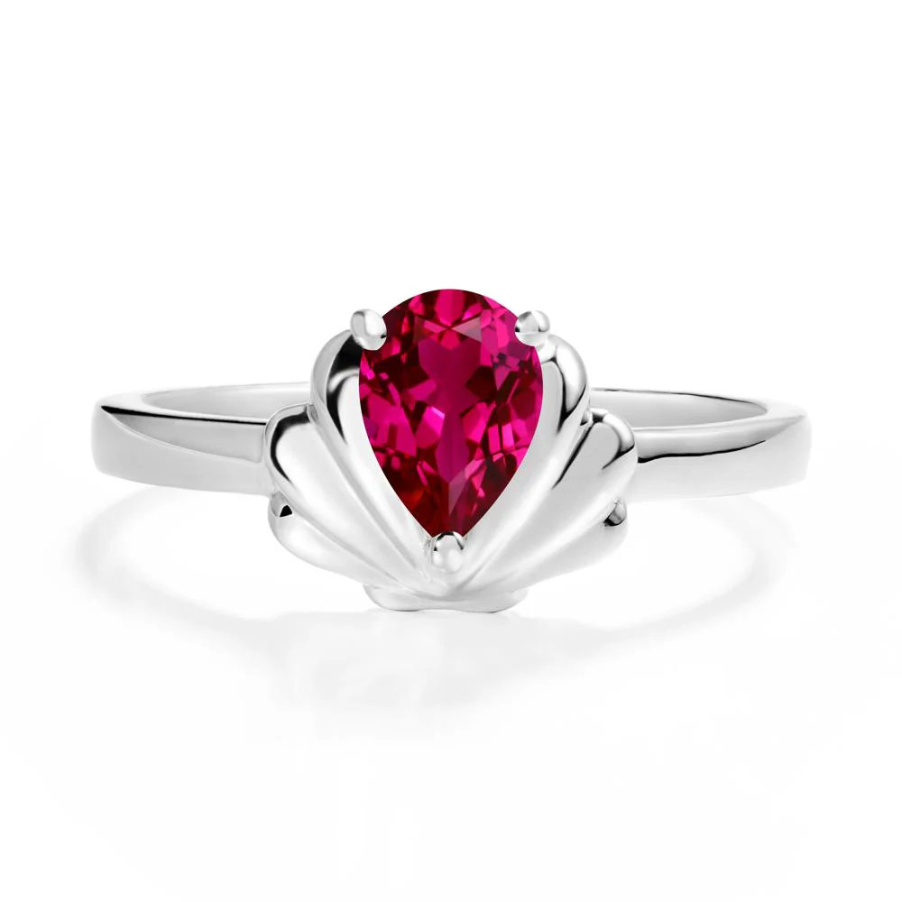 Shell Ruby Promise Ring - Image 6