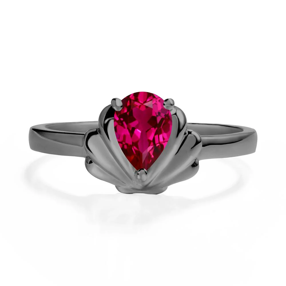 Shell Ruby Promise Ring - Image 8