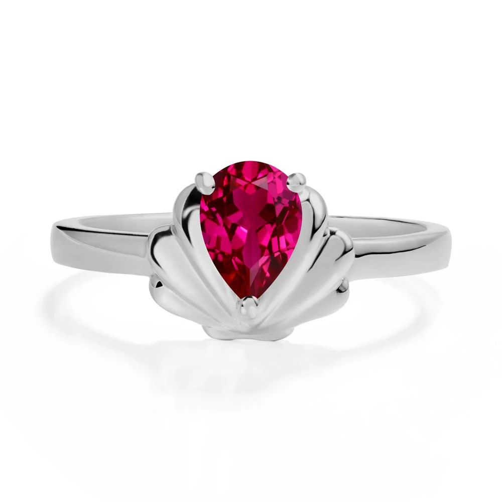 Shell Ruby Promise Ring - Image 9