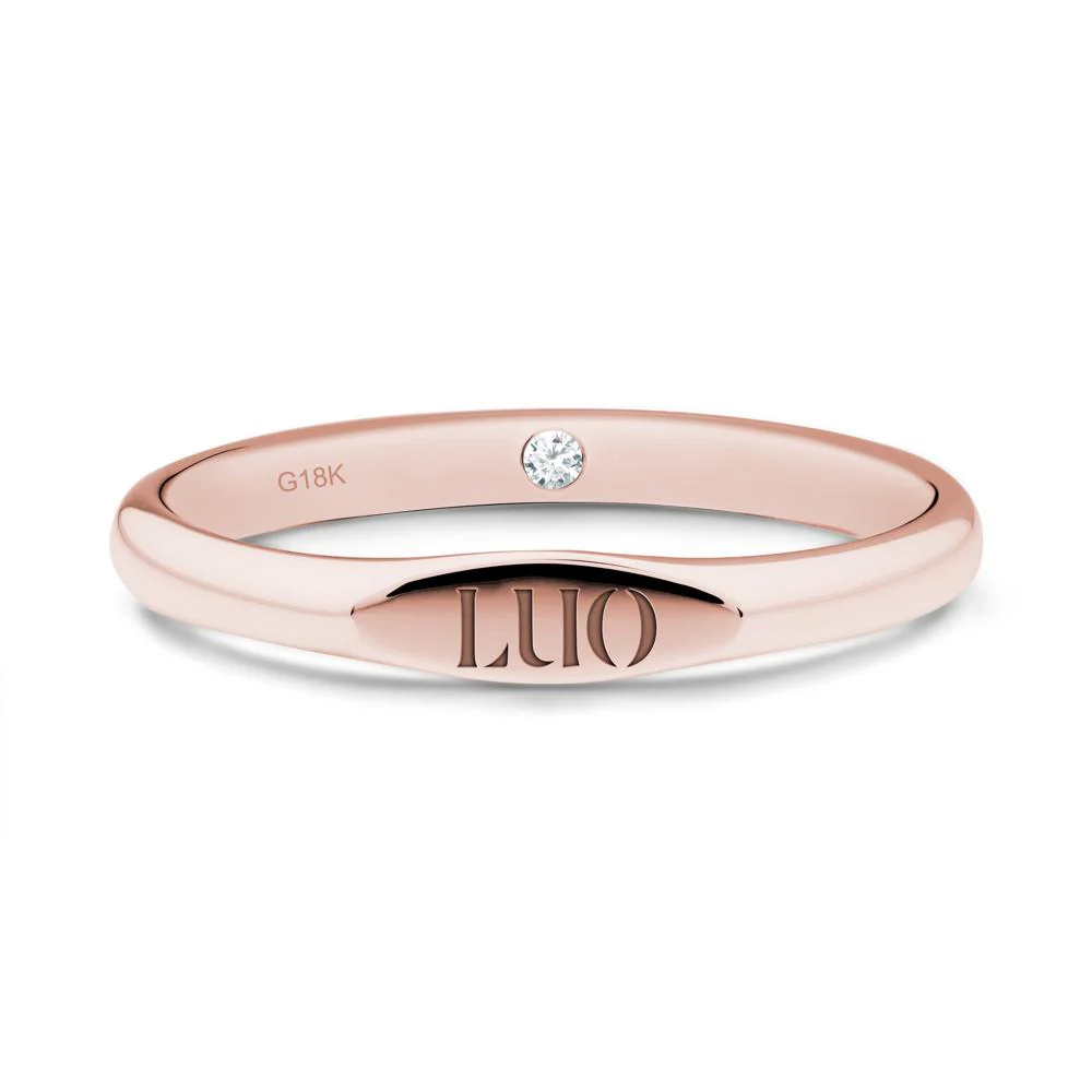 Signet Ring with Hidden Diamond - Image 4