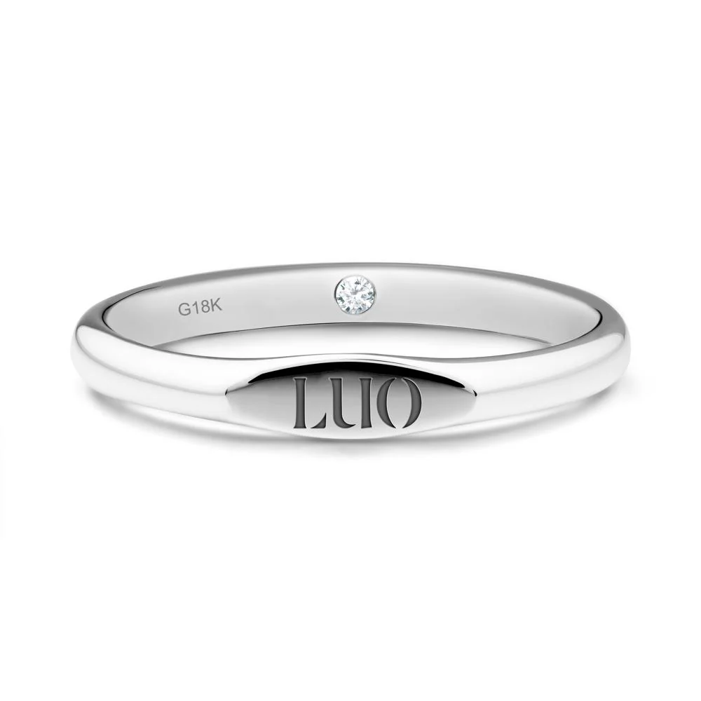 Signet Ring with Hidden Diamond - Image 5