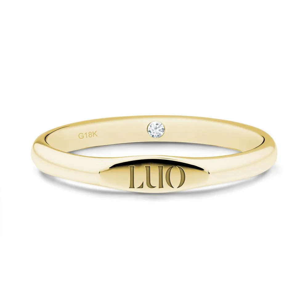 Signet Ring with Hidden Diamond - Image 6