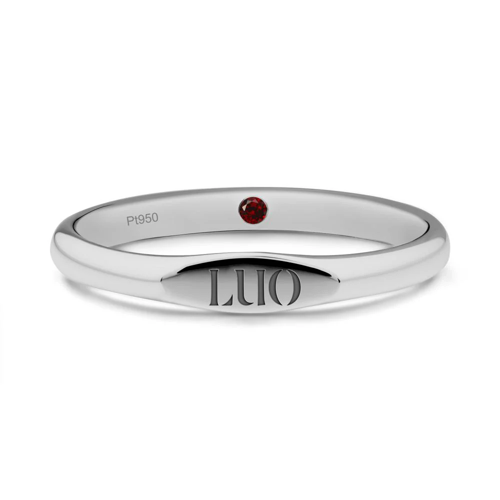 Signet Ring with Hidden Garnet - Image 8