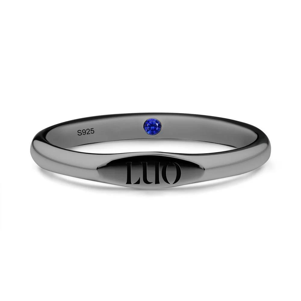 Signet Ring with Hidden Sapphire - Image 7