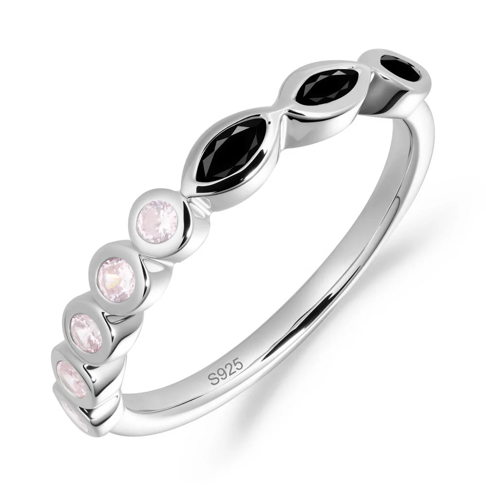 Simple Black Spinel Bezel Ring - Image 9