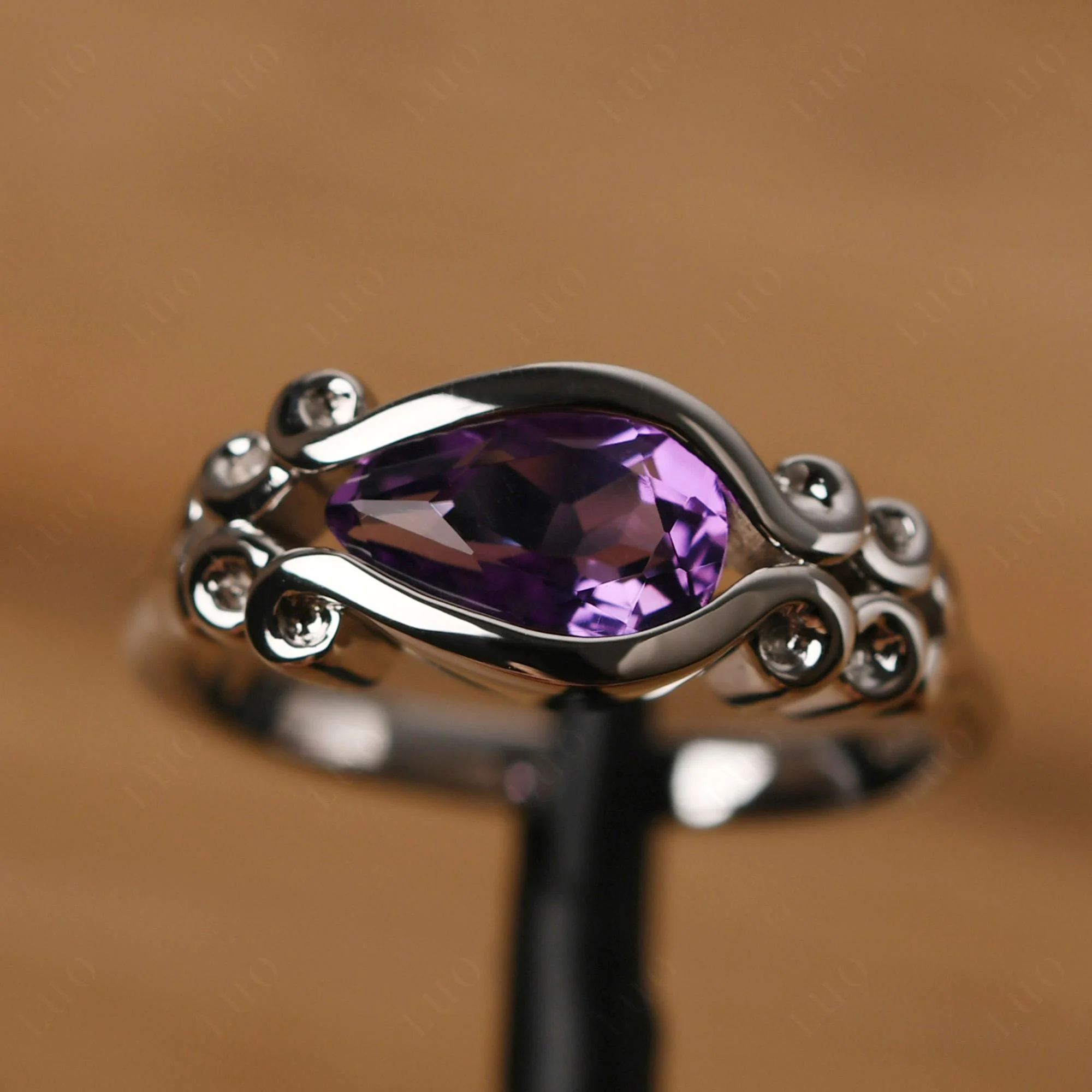 Amethyst Scrollwork Ring - Image 10