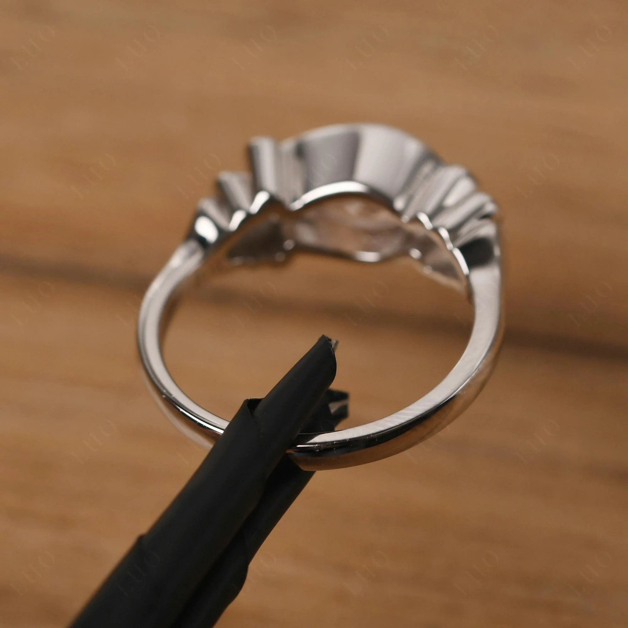Morganite Scrollwork Ring - Image 13