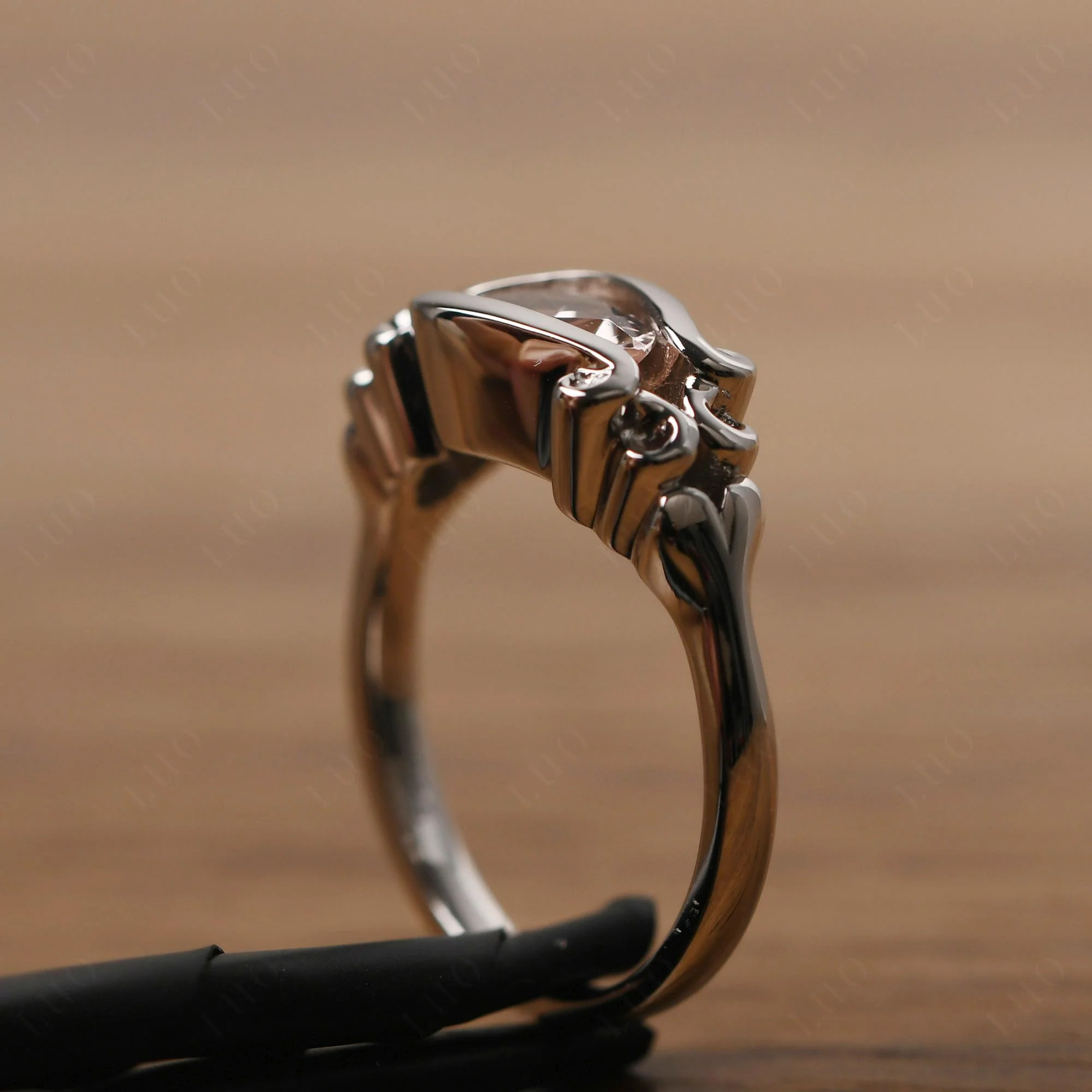 Morganite Scrollwork Ring - Image 14