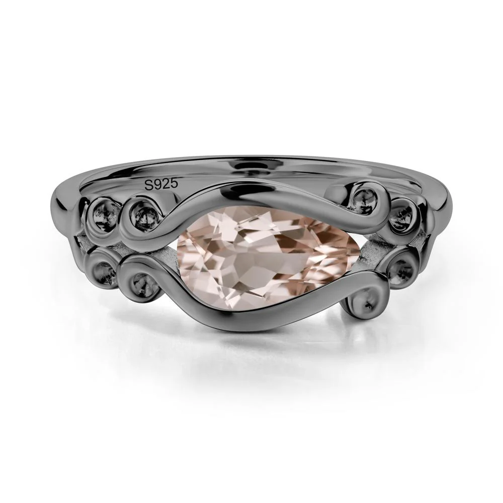 Morganite Scrollwork Ring - Image 3