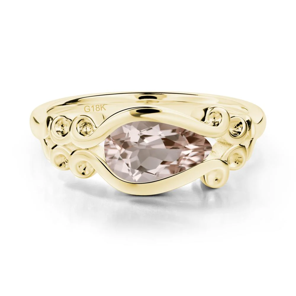 Morganite Scrollwork Ring - Image 6