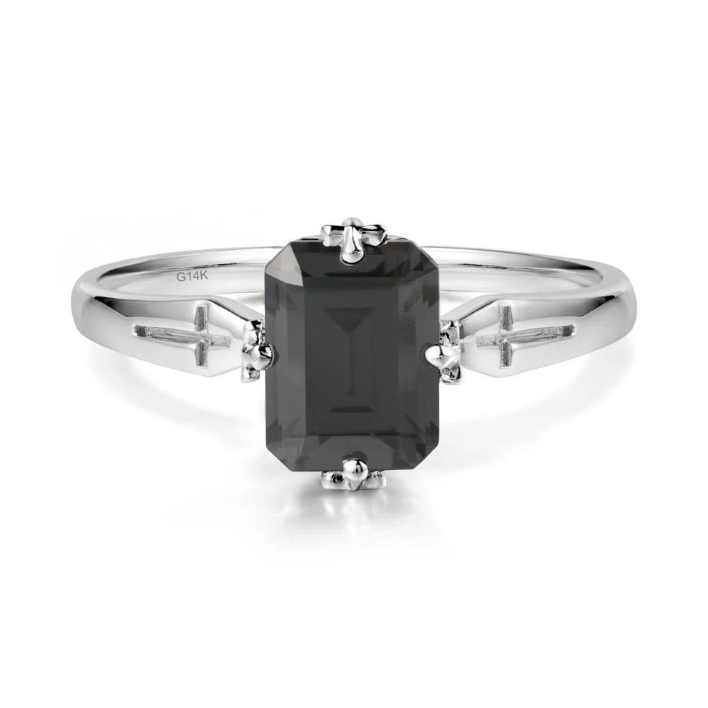 Simple Gothic Cross Cubic Zirconia Ring - Image 3