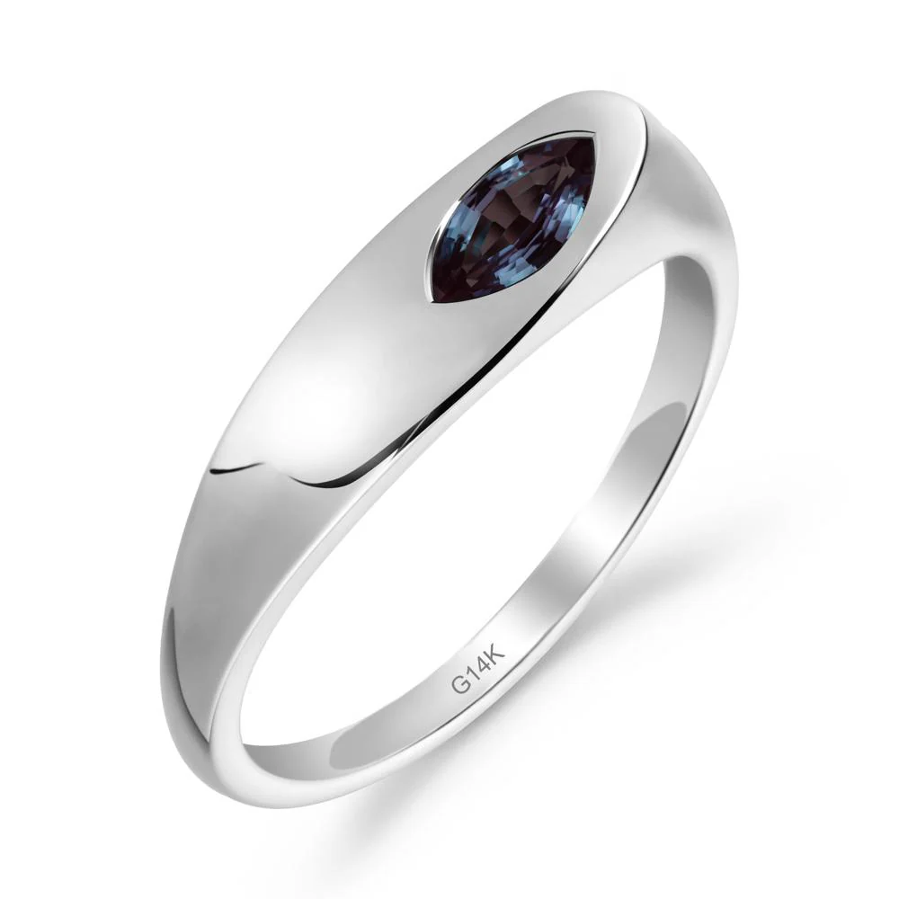 Simple Marquise Alexandrite Ring