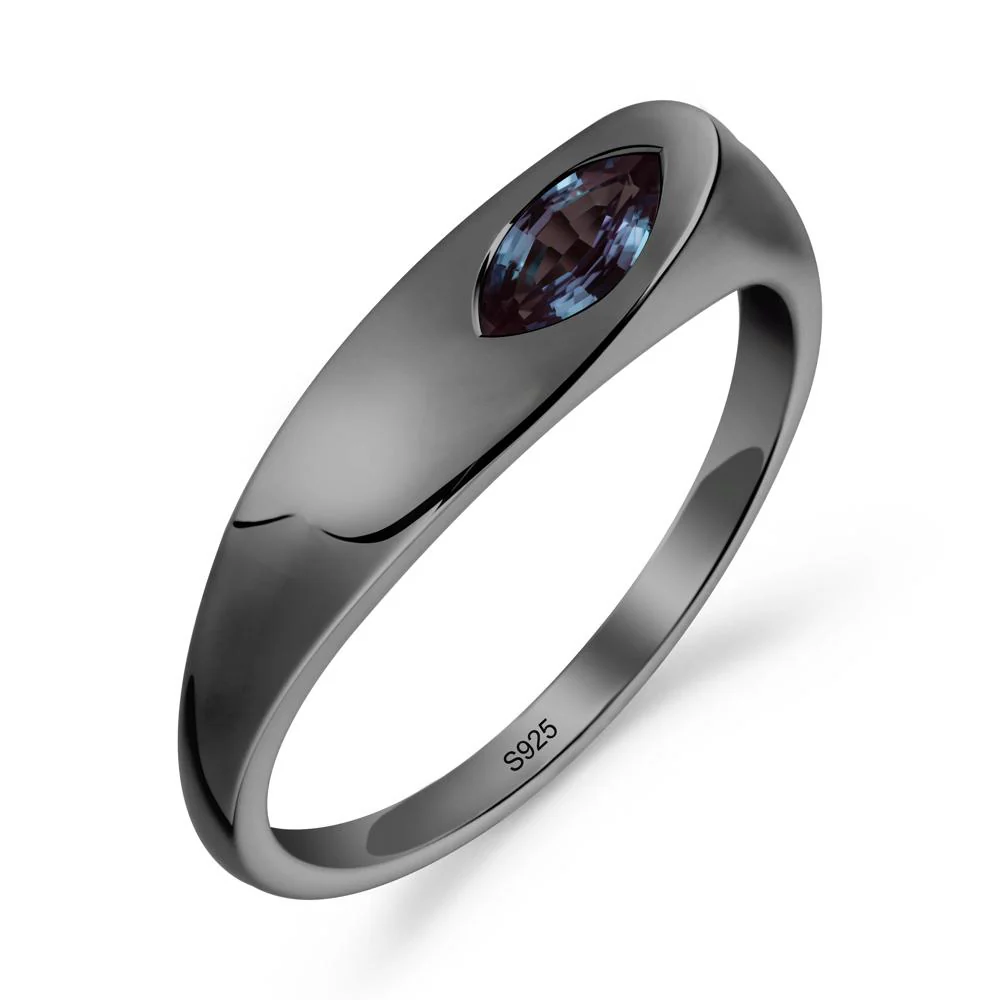 Simple Marquise Alexandrite Ring - Image 6