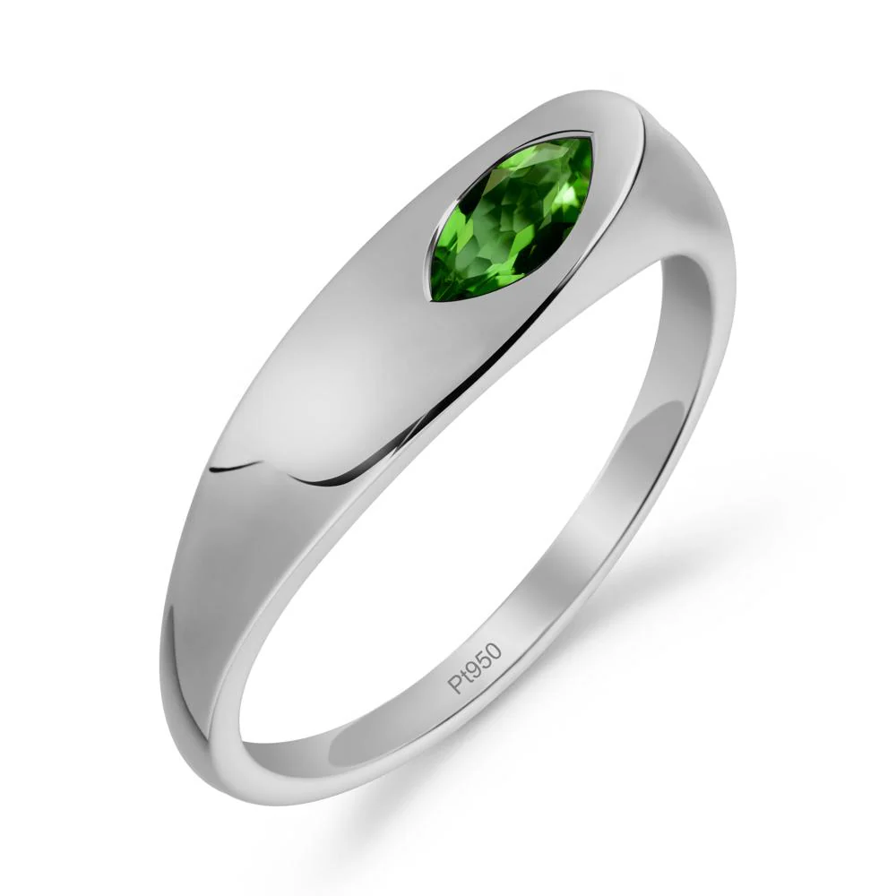 Simple Marquise Diopside Ring - Image 3