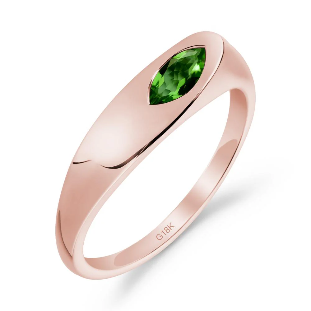 Simple Marquise Diopside Ring - Image 5