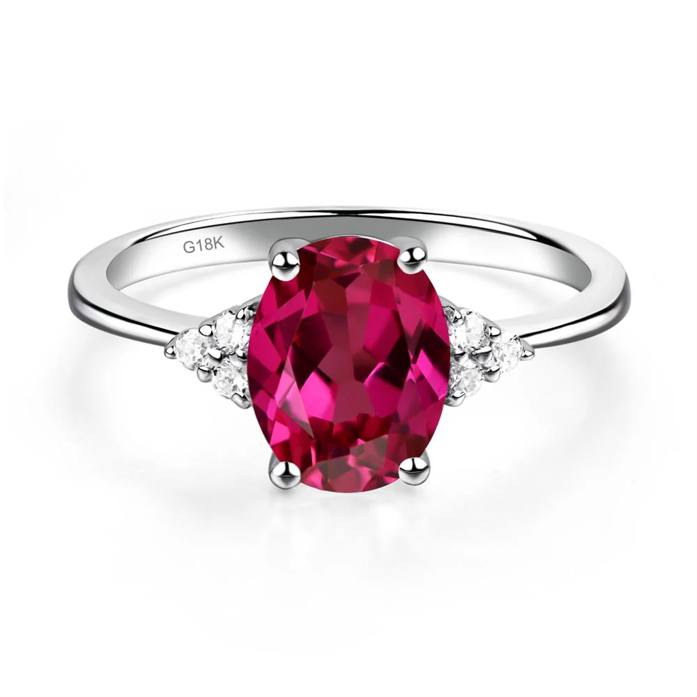 Simple Oval Ruby Ring - Image 5