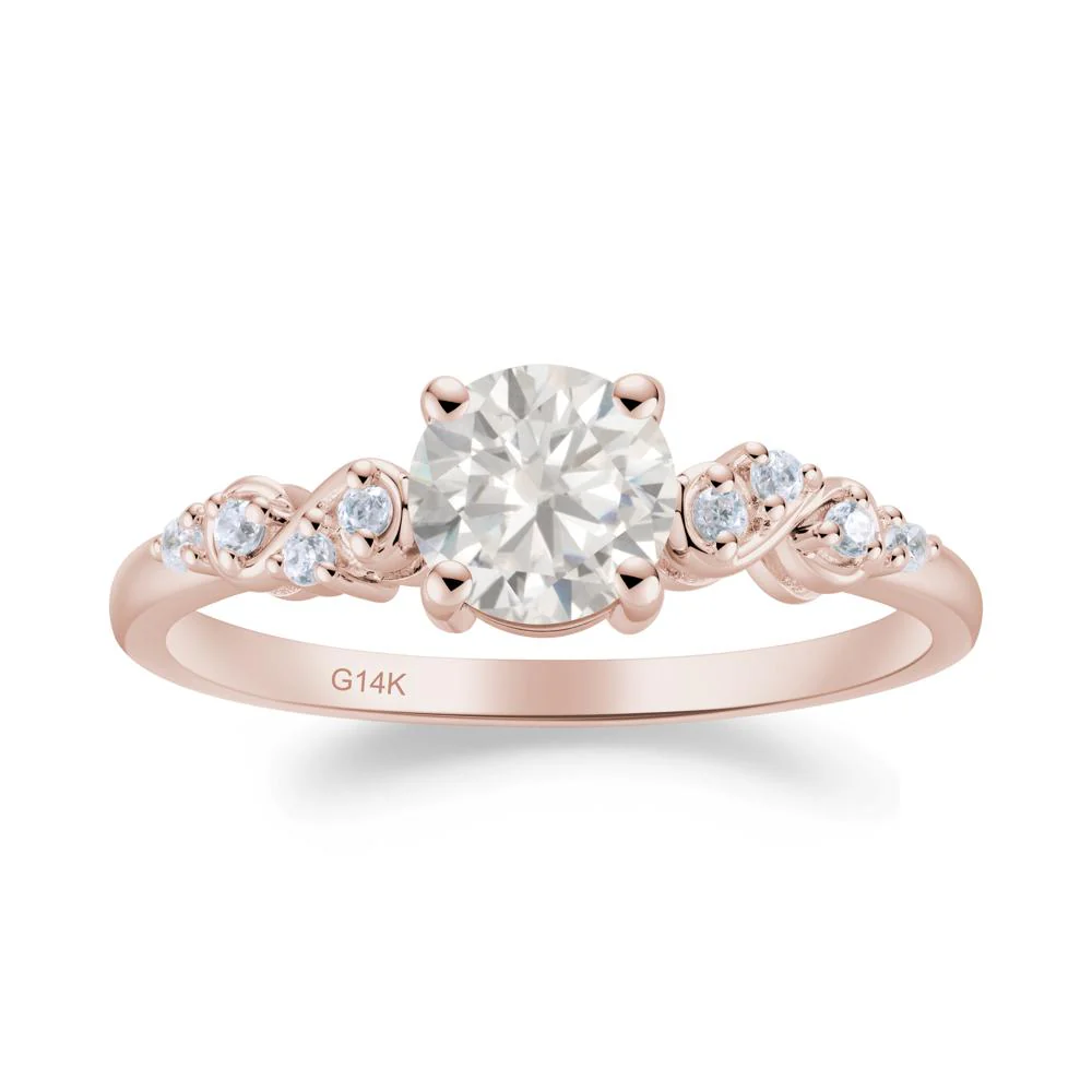Simple Round Cubic Zirconia Infinity Ring - Image 4