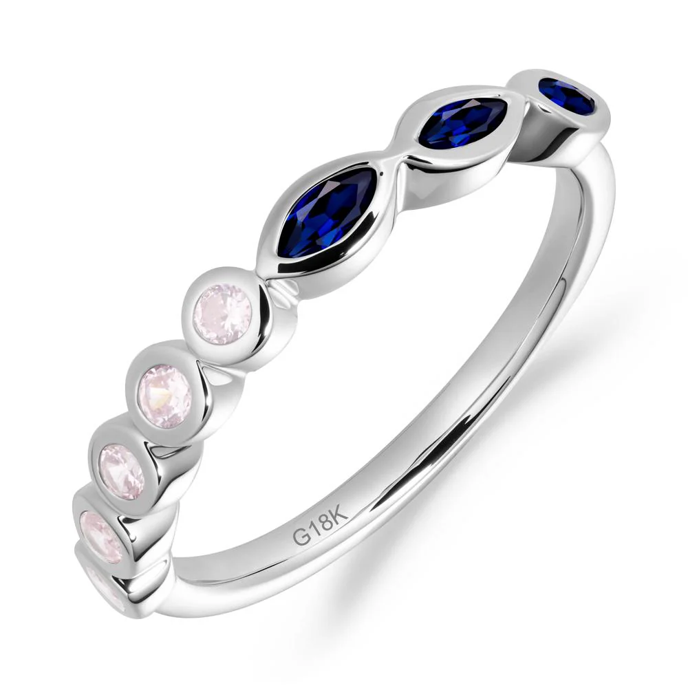Simple Sapphire Bezel Ring - Image 2