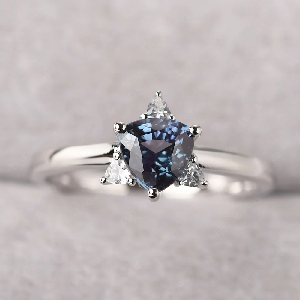 Alexandrite Star of David Ring