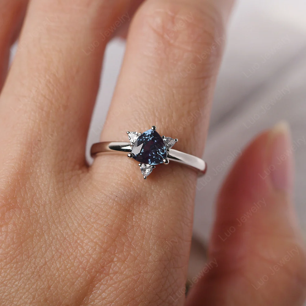 Alexandrite Star of David Ring - Image 5