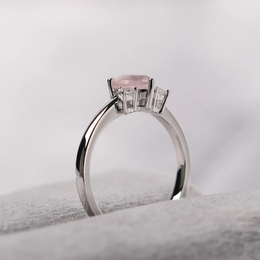 Rose Quartz Star of David Ring - Image 4
