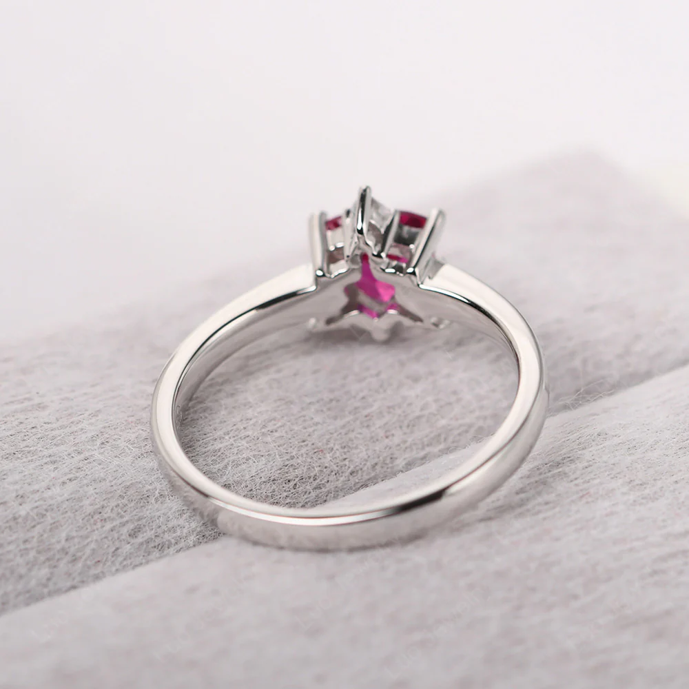 Trillion Cut Ruby Ring - Image 3