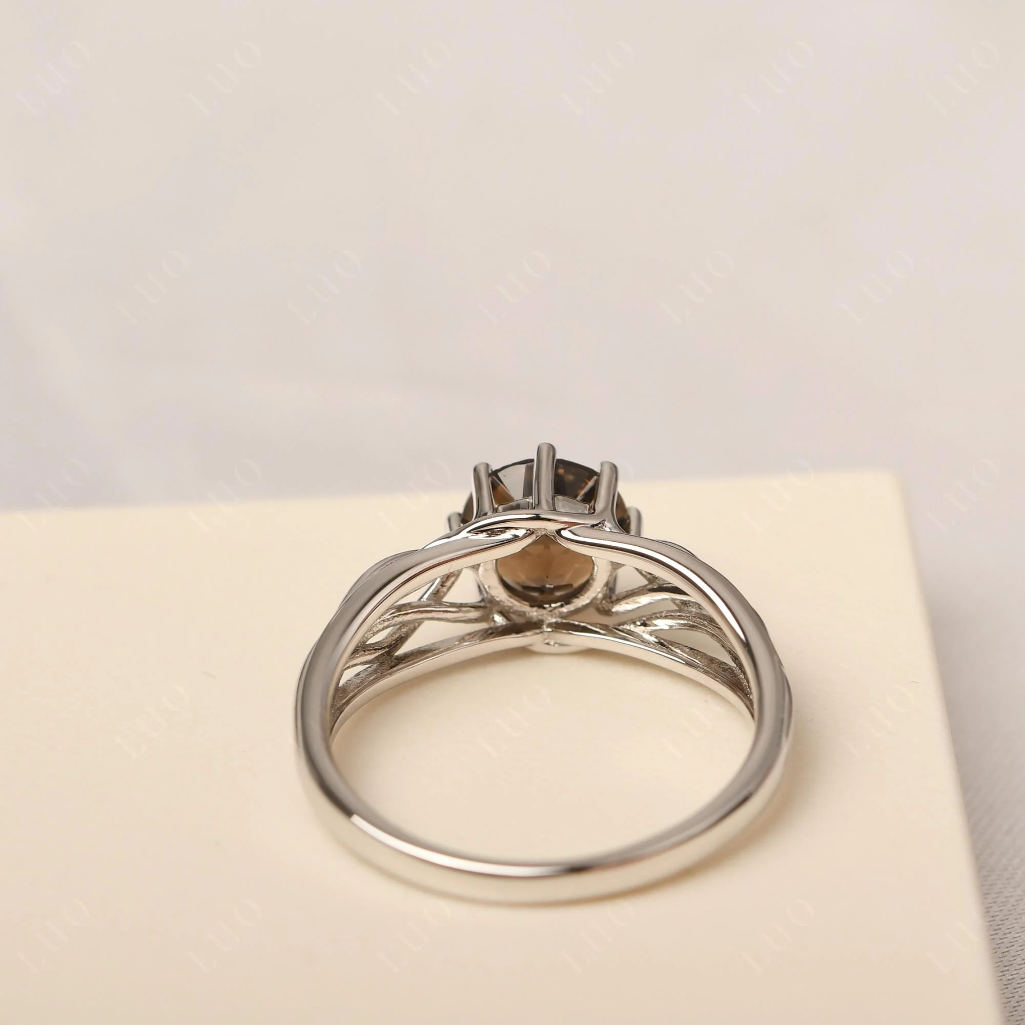 Smoky Quartz Intertwined Ring - Image 12