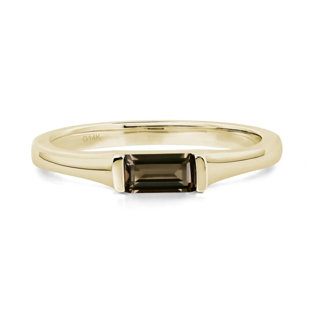 Smoky Quartz Baguette Ring - Image 3