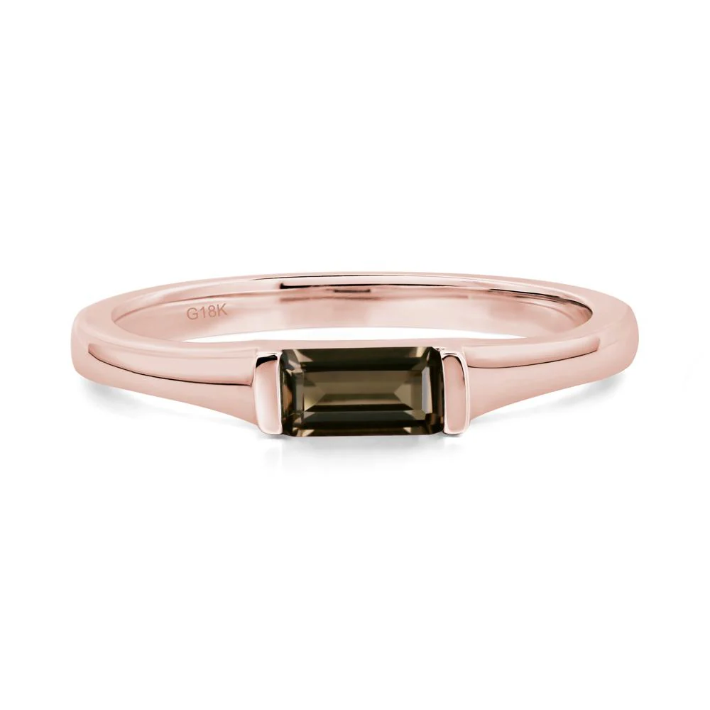 Smoky Quartz Baguette Ring - Image 4