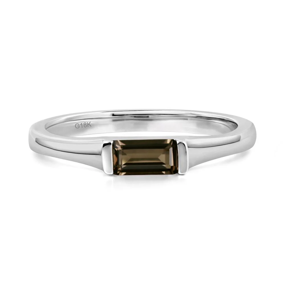 Smoky Quartz Baguette Ring - Image 5