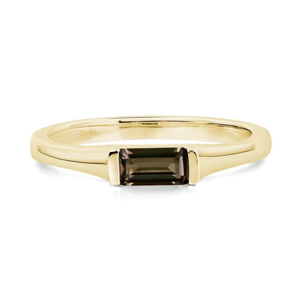 Smoky Quartz Baguette Ring - Image 6