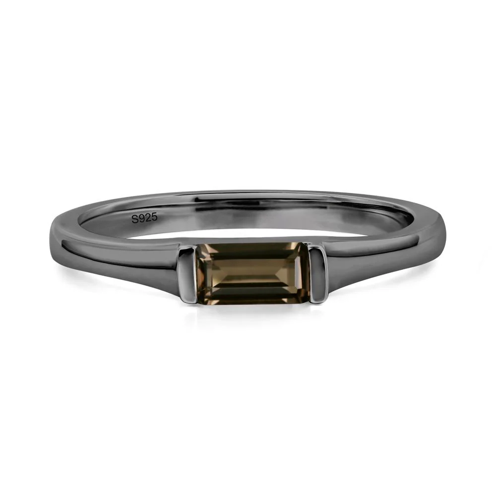 Smoky Quartz Baguette Ring - Image 7