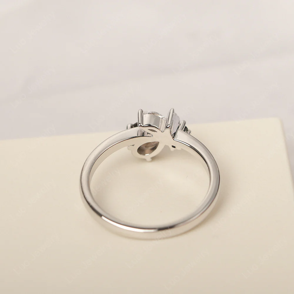 Smoky Quartz Bee Engagement Ring - Image 3