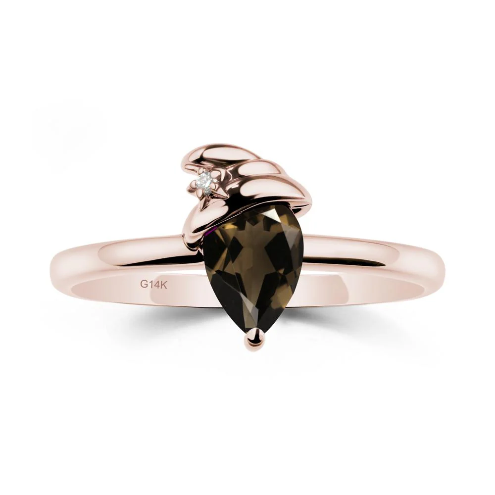 Smoky Quartz Halloween Witch Hat Ring - Image 2