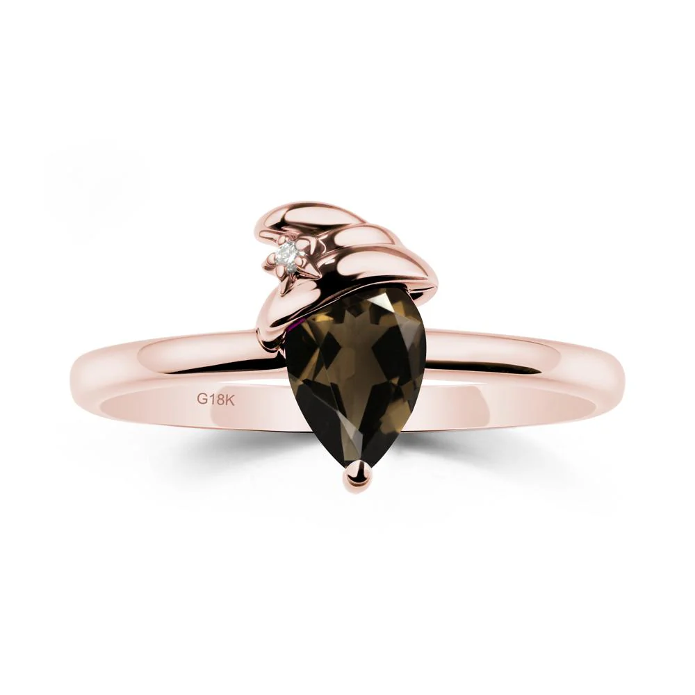 Smoky Quartz Halloween Witch Hat Ring - Image 4