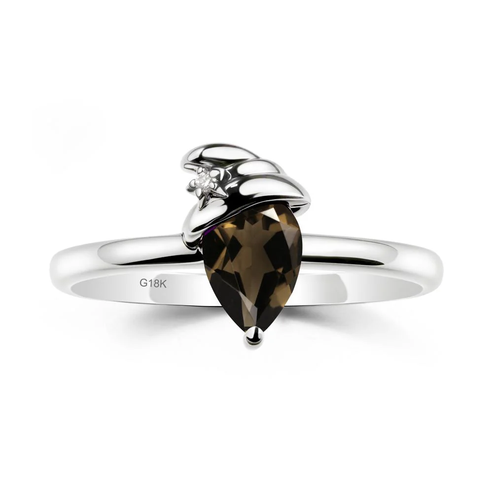 Smoky Quartz Halloween Witch Hat Ring - Image 5