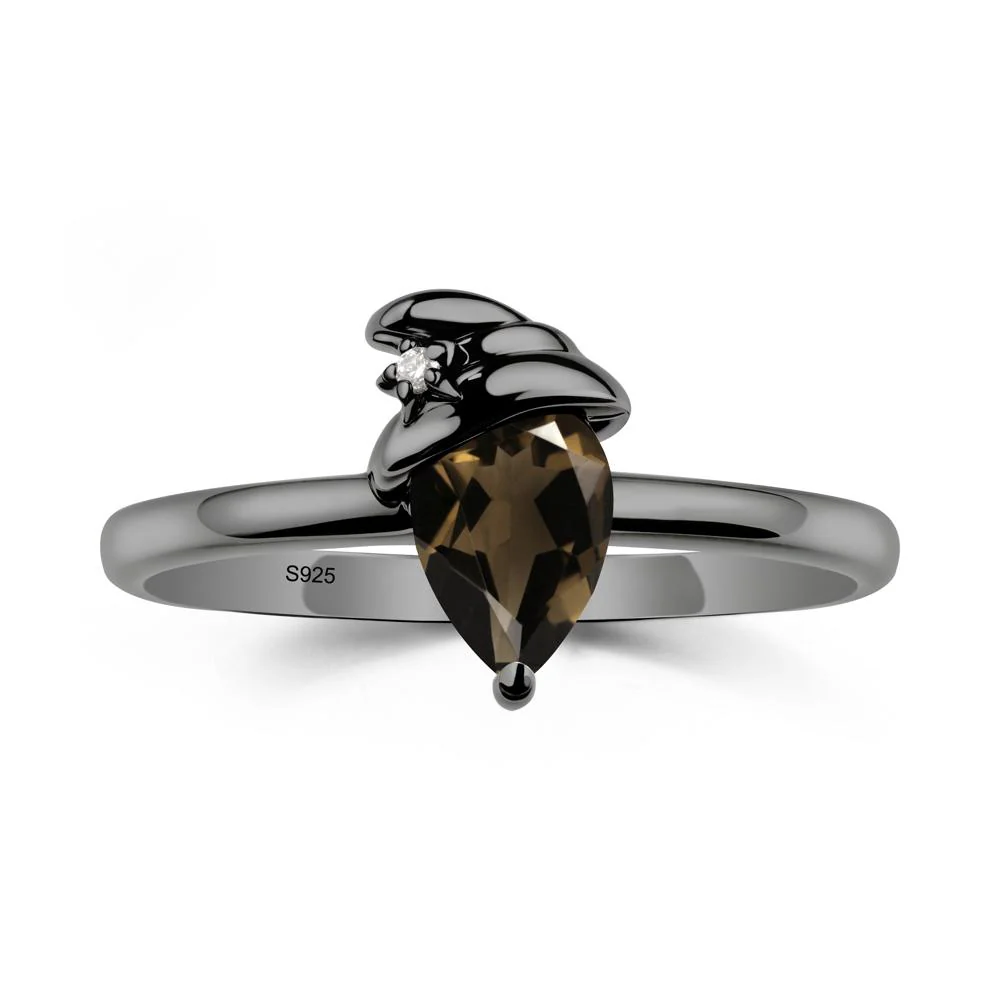 Smoky Quartz Halloween Witch Hat Ring - Image 7