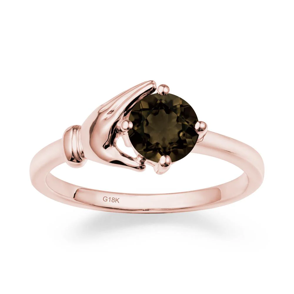 Smoky Quartz Hand Shaped Ring - Image 4