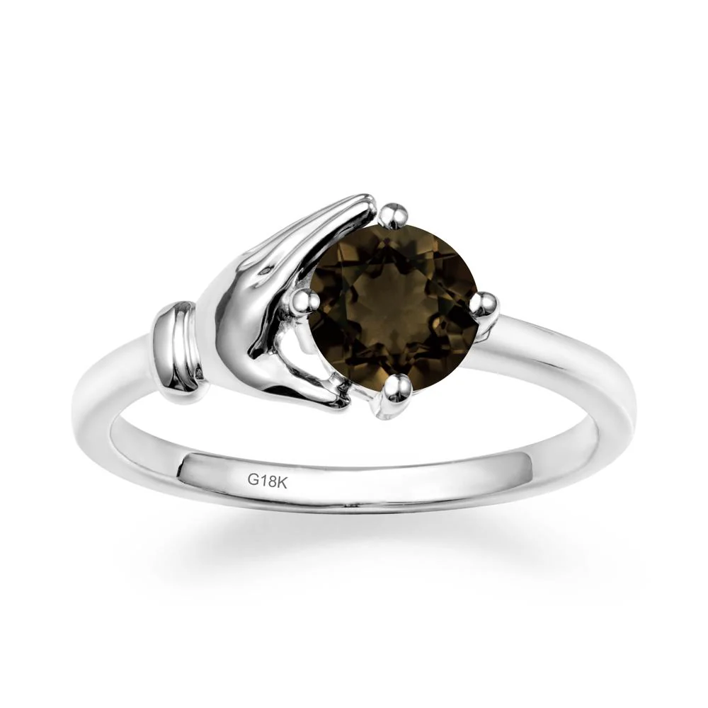Smoky Quartz Hand Shaped Ring - Image 5