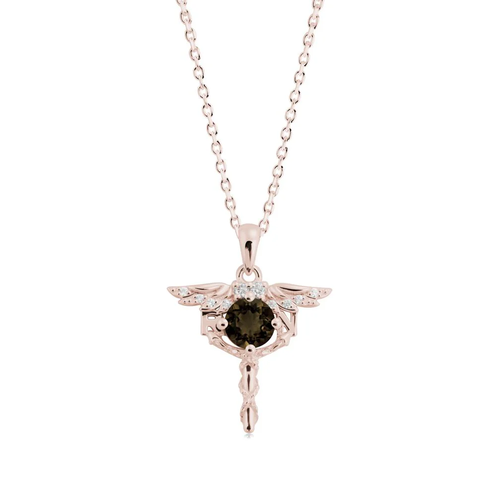 Smoky Quartz Necklace for Registered Nurse Graduation