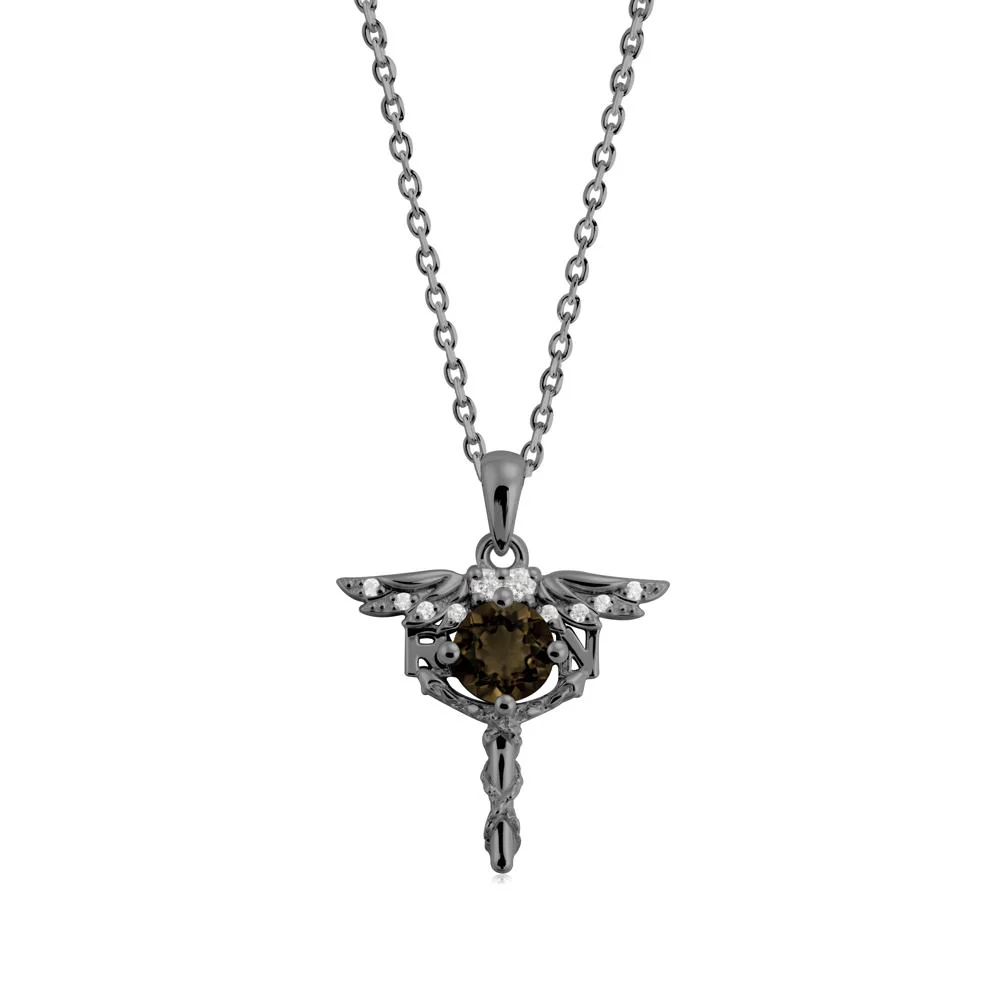 Smoky Quartz Necklace for Registered Nurse Graduation - Image 6