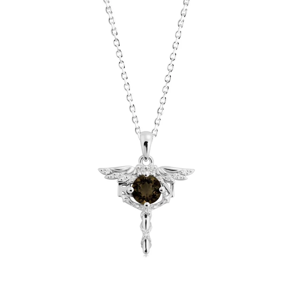 Smoky Quartz Necklace for Registered Nurse Graduation - Image 7