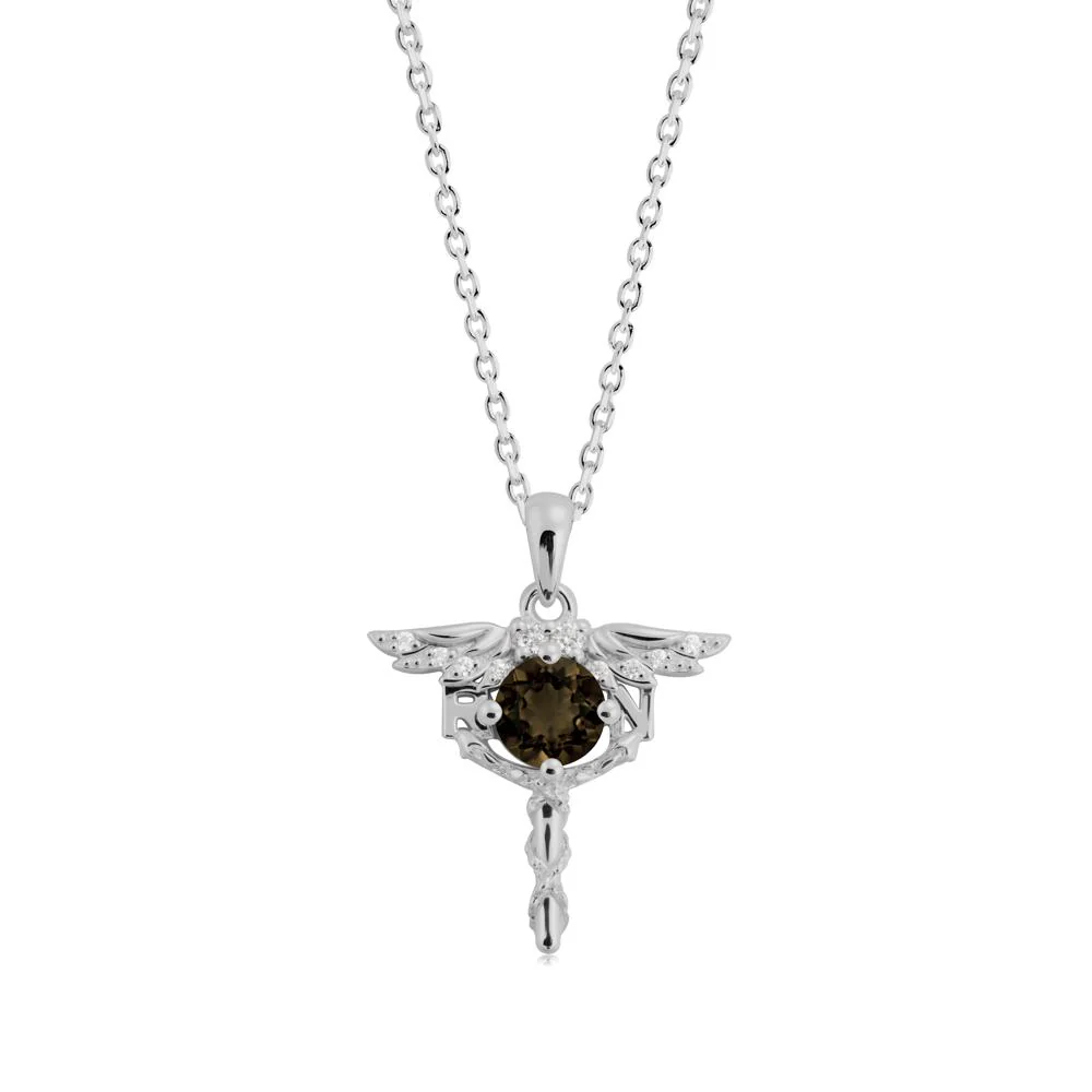 Smoky Quartz Necklace for Registered Nurse Graduation - Image 9