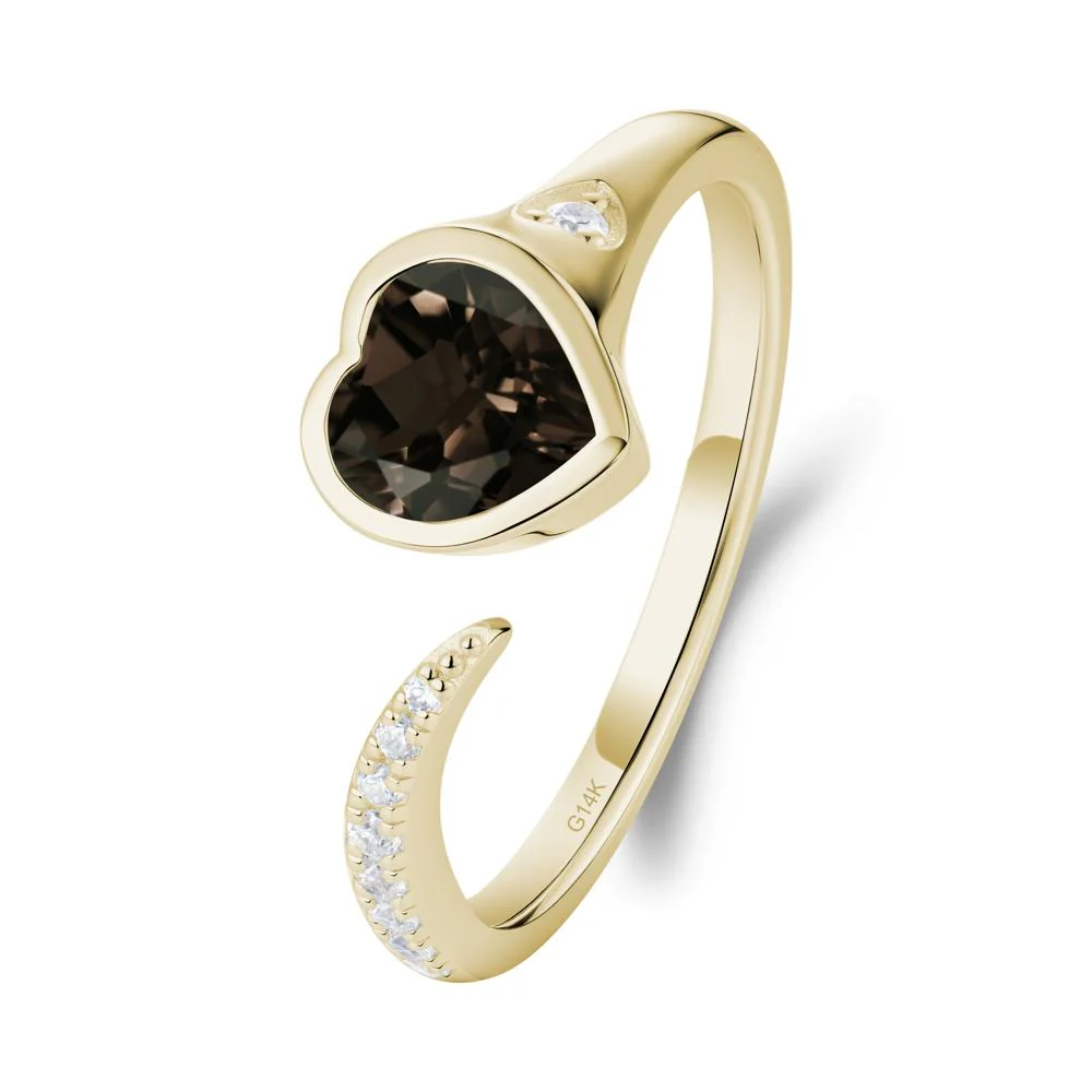 Smoky Quartz Open Engagement Ring - Image 2
