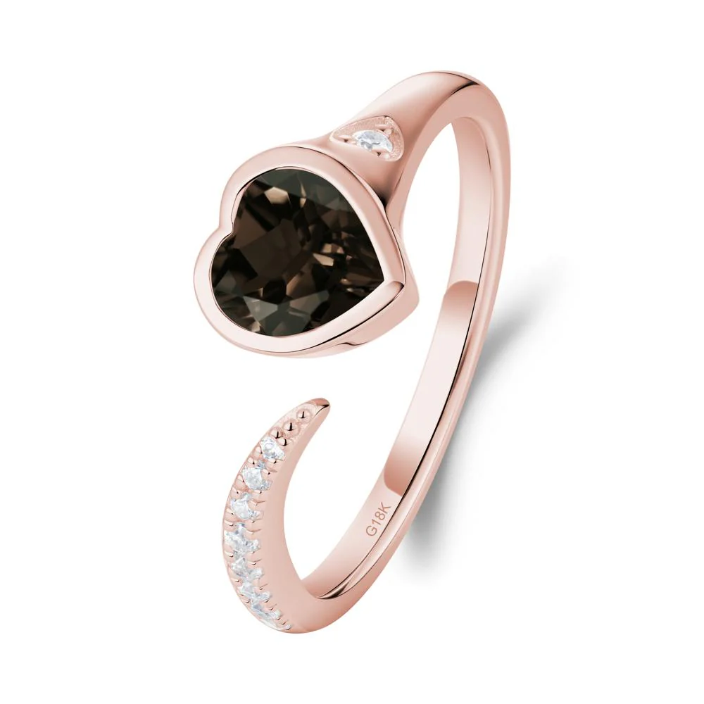 Smoky Quartz Open Engagement Ring - Image 4