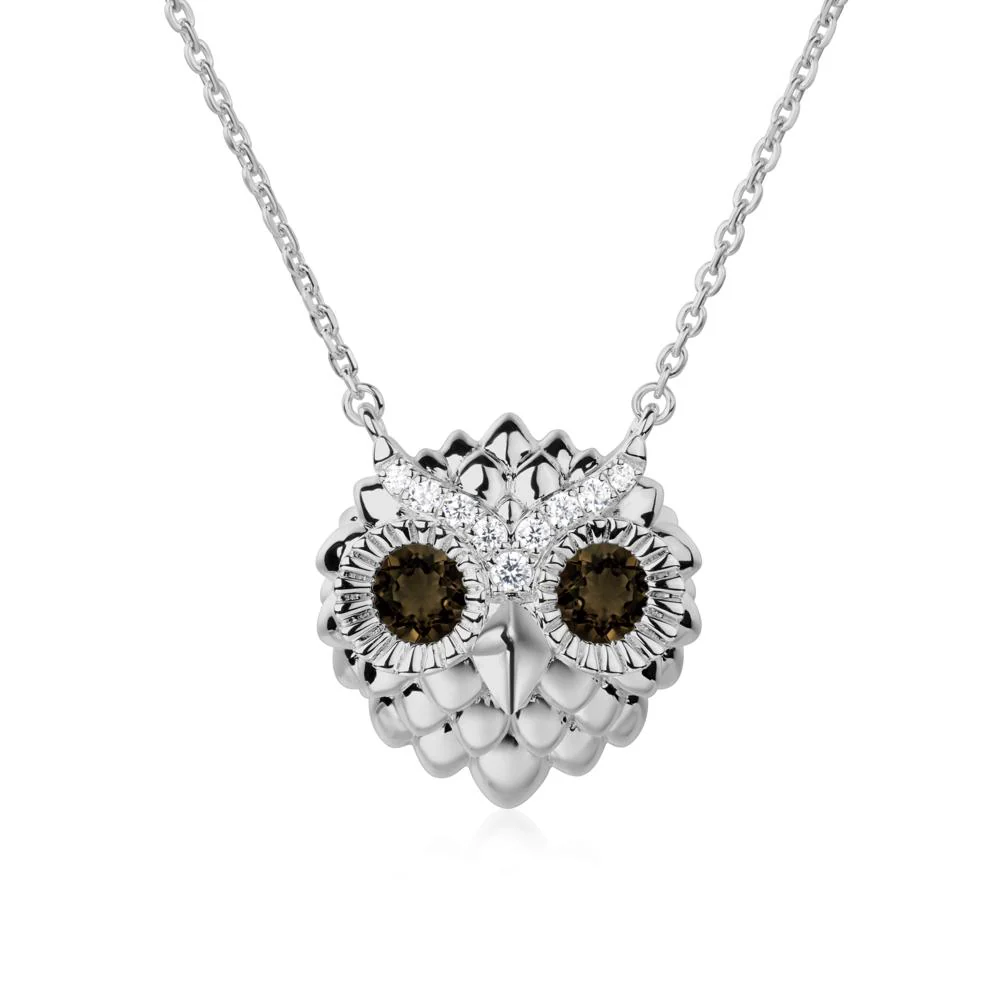 Smoky Quartz Owl Necklace - Image 8